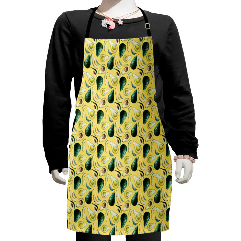 Watercolor Summer Food Kids Apron