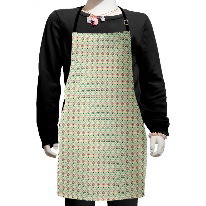 Oriental Culture Flowers Kids Apron