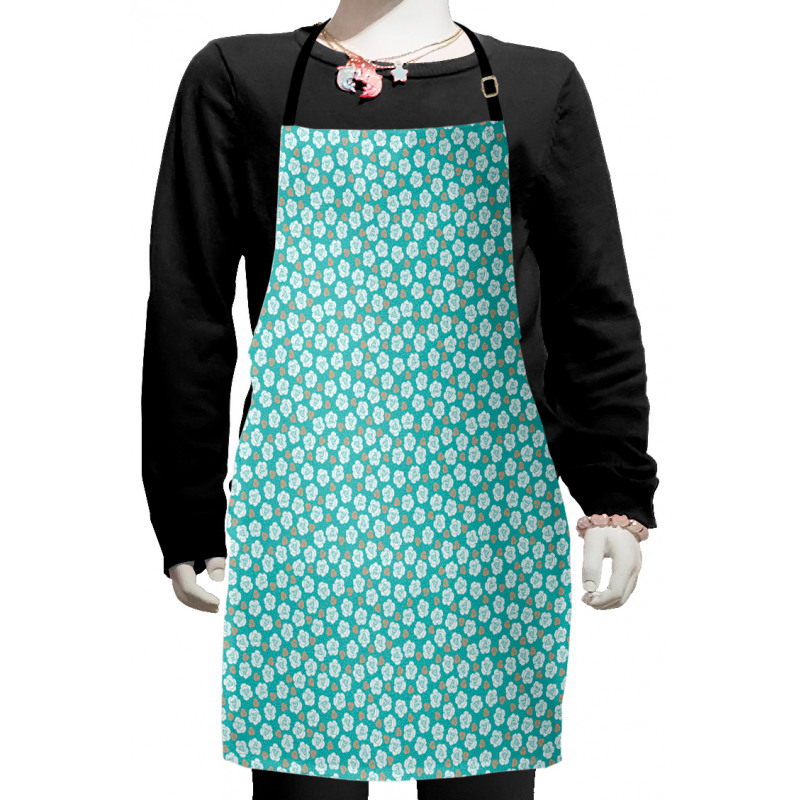 Blooming Romantic Roses Kids Apron