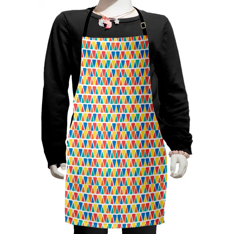 Triangular Ornamentation Kids Apron