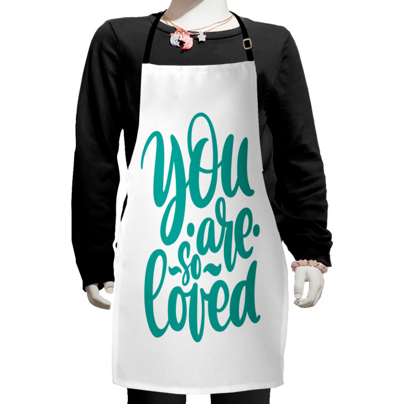 You Are Loved Valentines Kids Apron