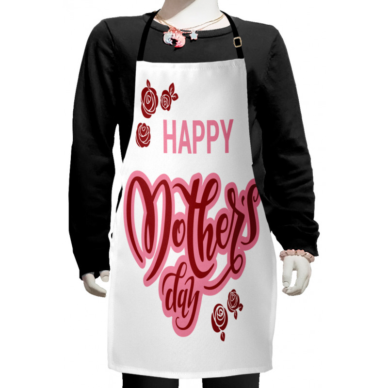 Happy Mothers Day Roses Kids Apron