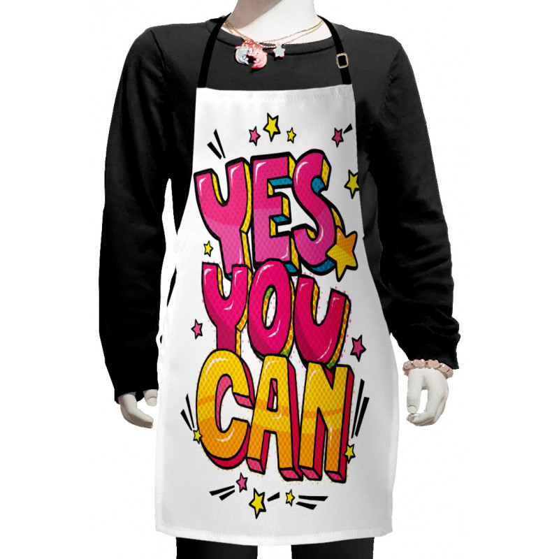 Yes You Can Word Bubble Kids Apron