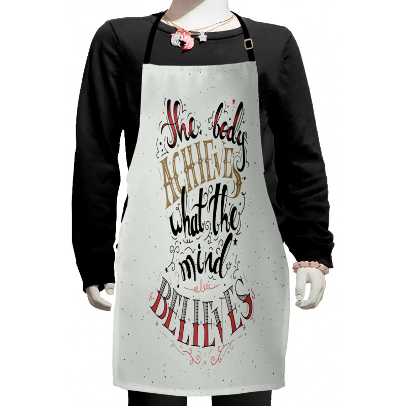 Philosophical Saying Kids Apron