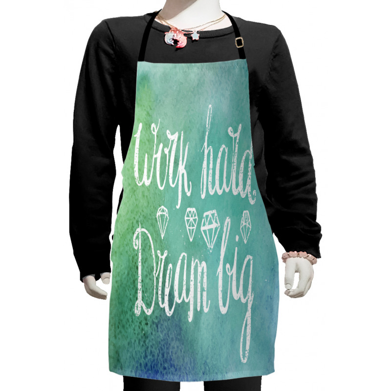 Work Hard Dream Big Kids Apron