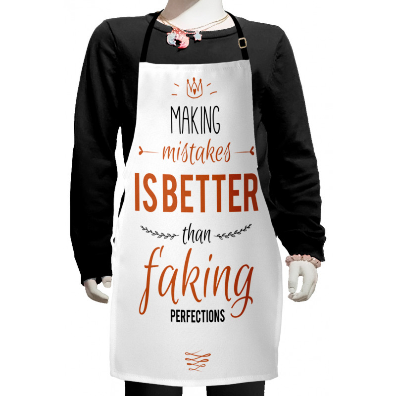 Mistakes and Perfections Kids Apron