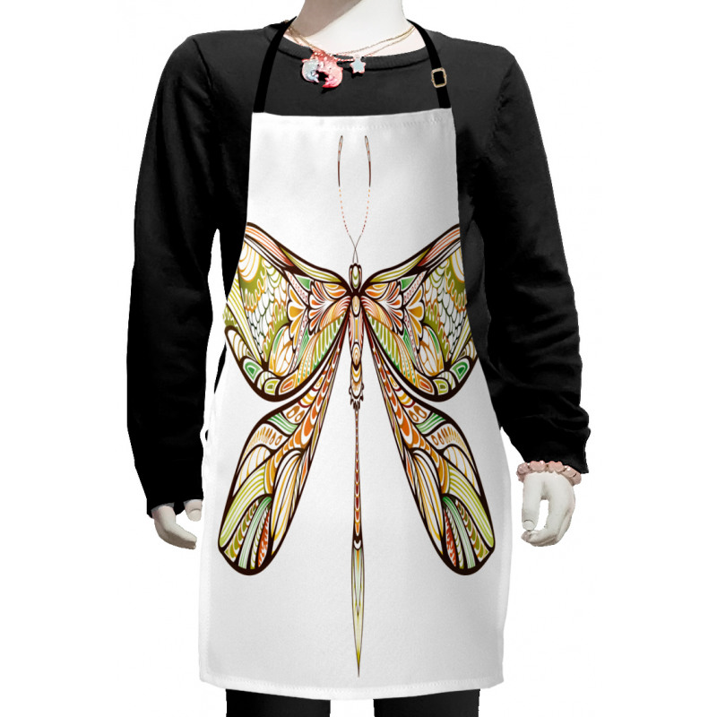 Colorful Bug Design Kids Apron