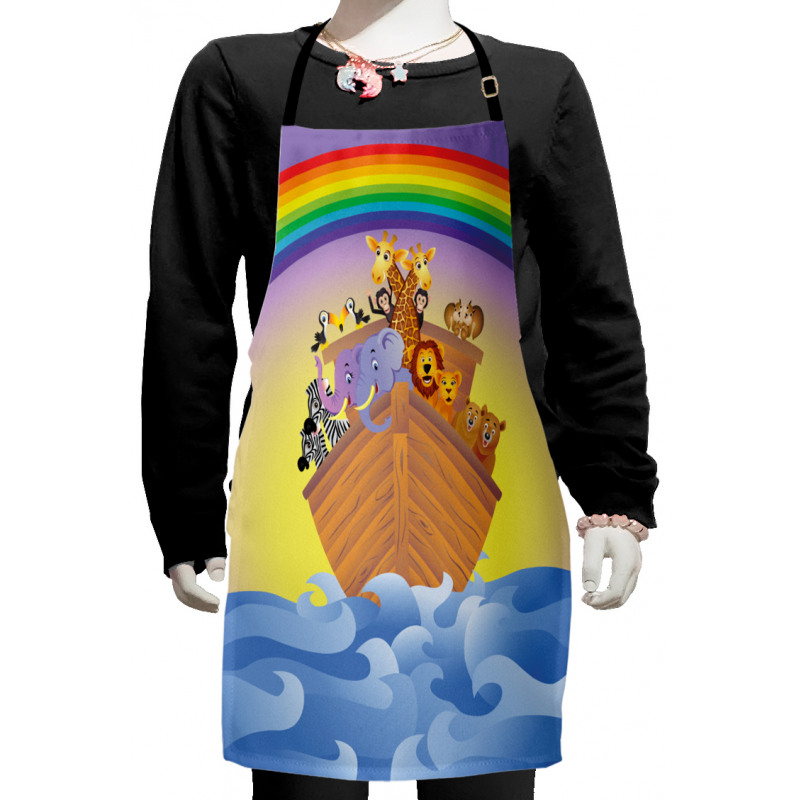 Animals Rainbow Ancient Kids Apron