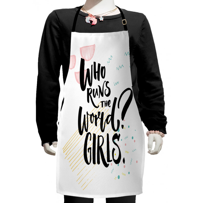 Inspirational Phrase Kids Apron