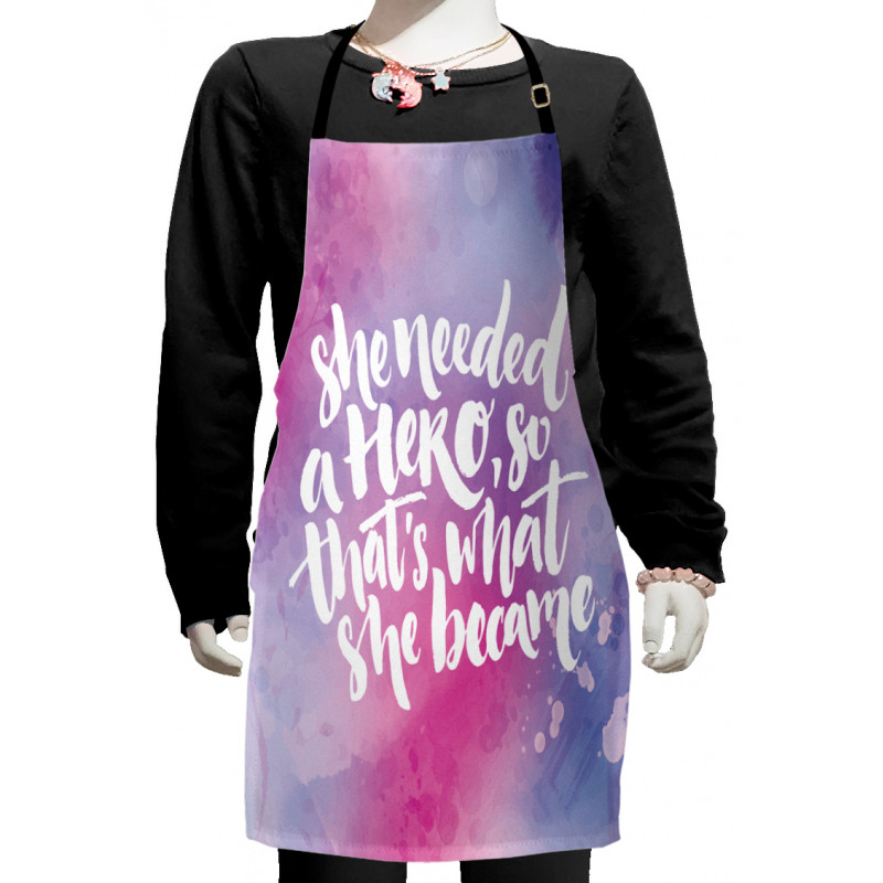 Theme Female Hero Kids Apron