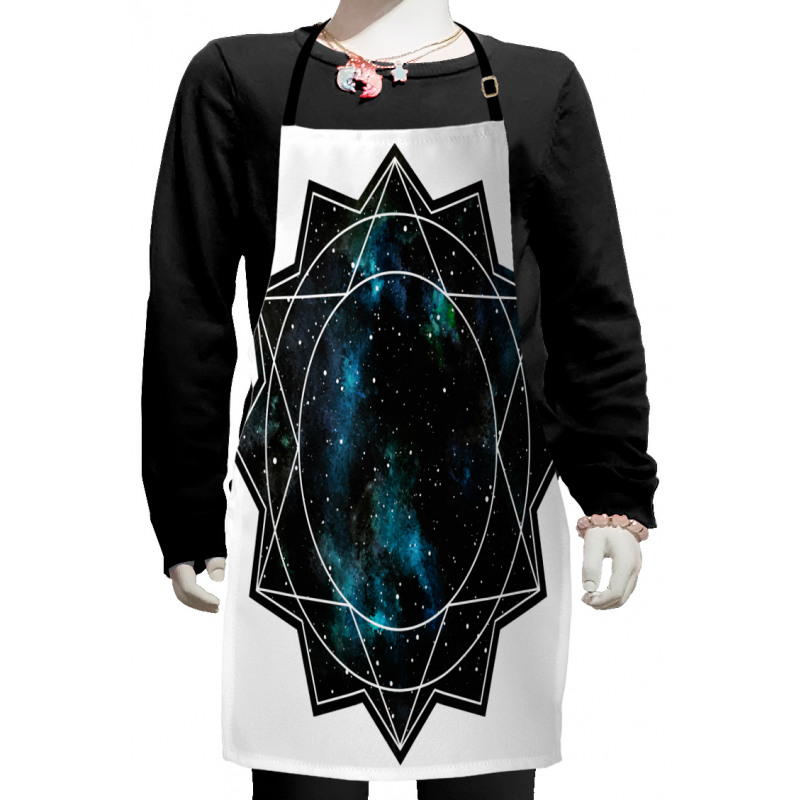 Polygonal Star Kids Apron