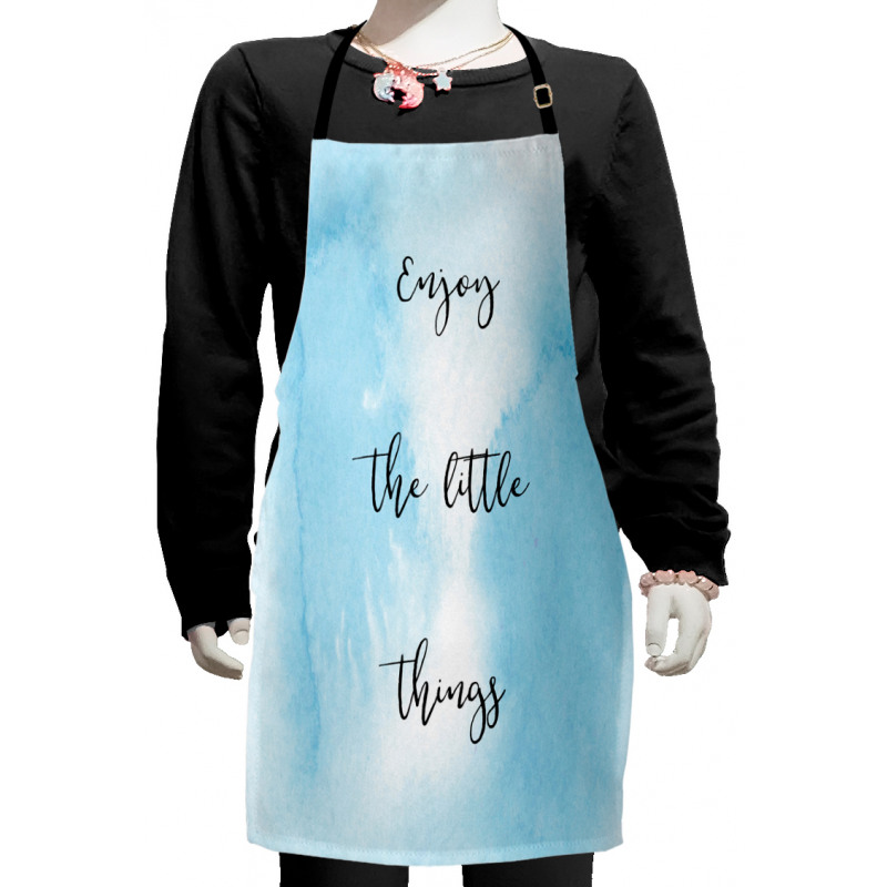 Watercolor Ombre Design Kids Apron