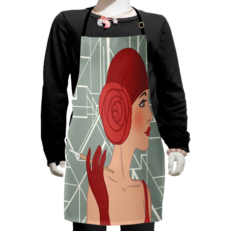 Lady with Bandana Kids Apron