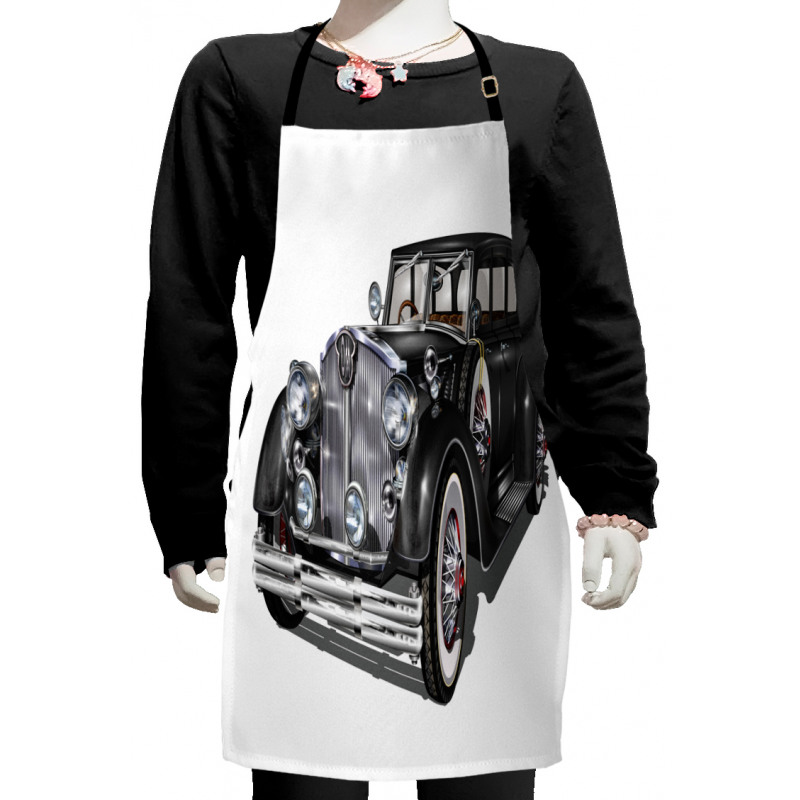 Realistic Classic Car Kids Apron