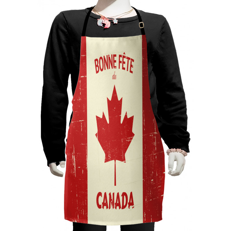 Happy Canada Concept Kids Apron