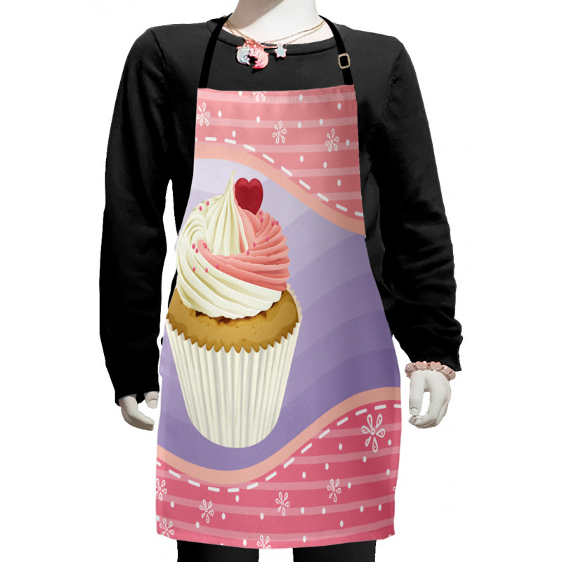 Yummy Pastry Floral Kids Apron