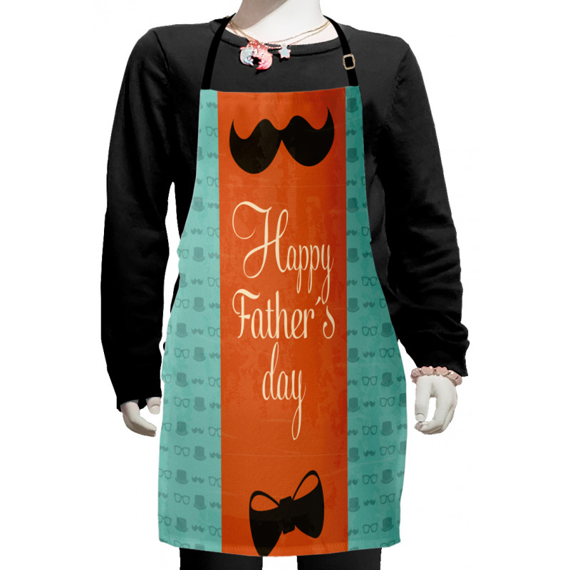 Mustache Bowtie Kids Apron