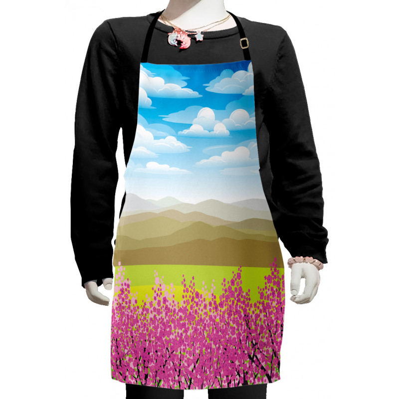 Branches with Mountain Kids Apron