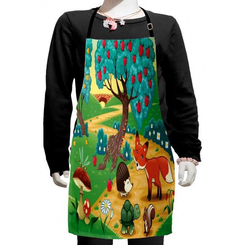 Woodland Happy Animals Kids Apron