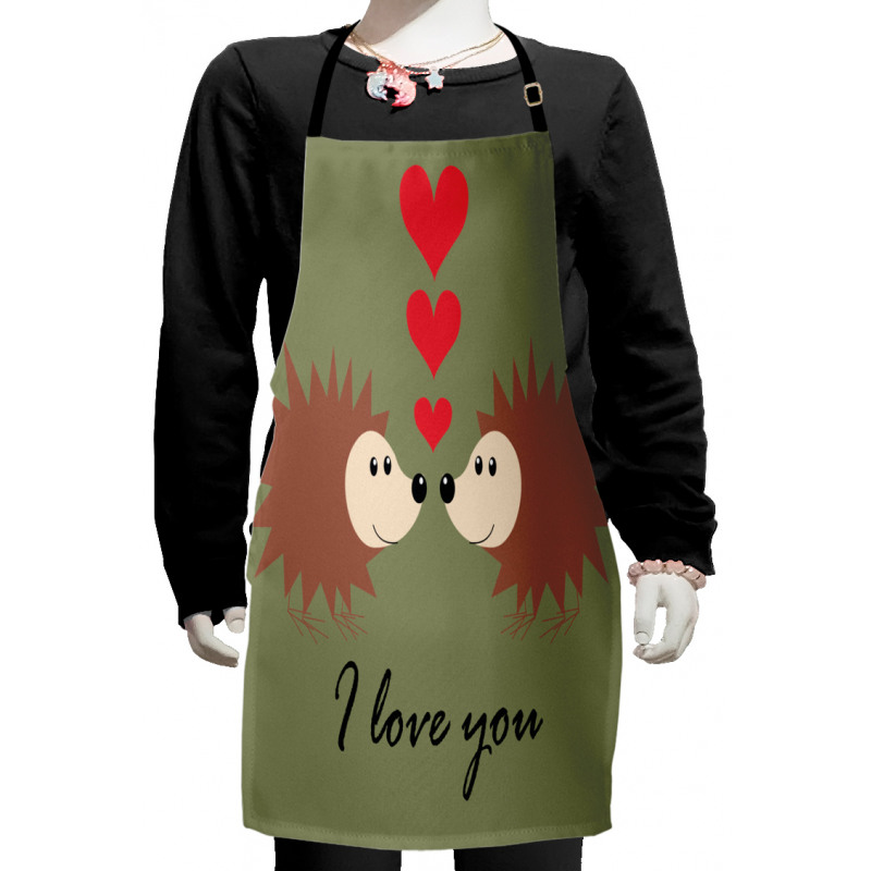 Loving Animal Couple Kids Apron