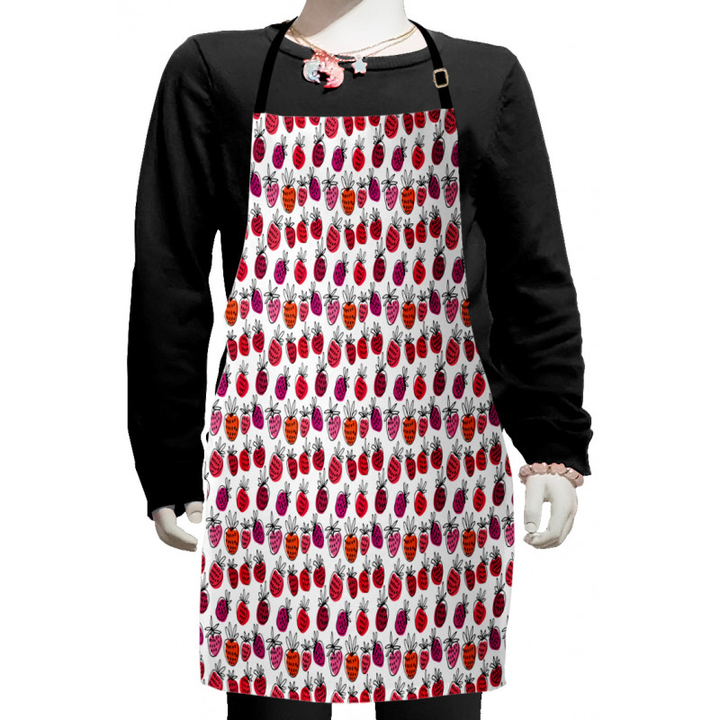 Pink Tone Doodle Kids Apron