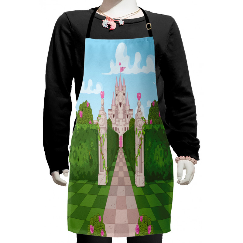 Ivy Covered Pillars Kids Apron