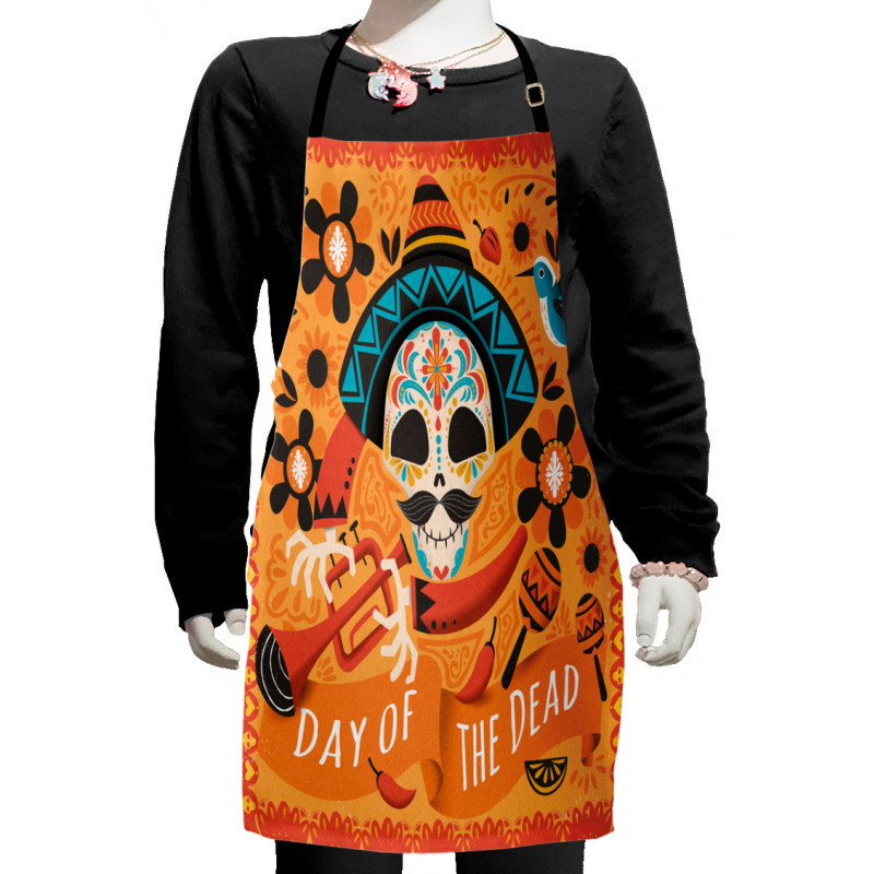 Trumpet Player Kids Apron