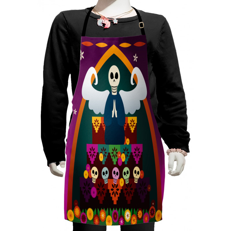 Angel Skull Altar Kids Apron