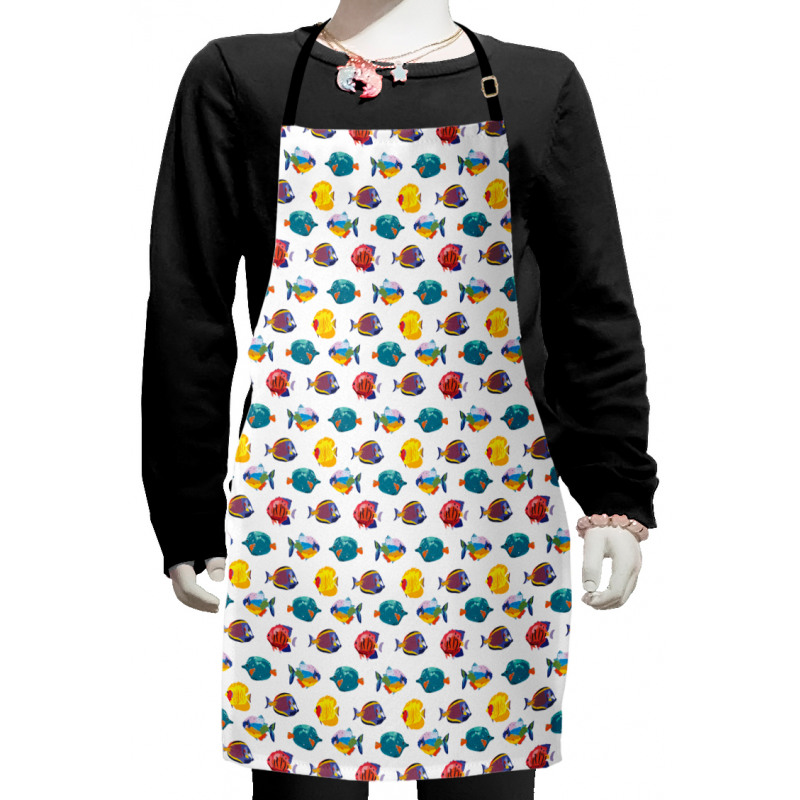 Colorful Tropical Species Kids Apron