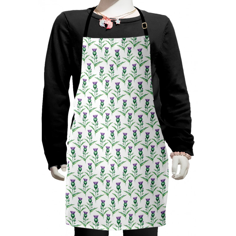 Botanical Print Plant Kids Apron