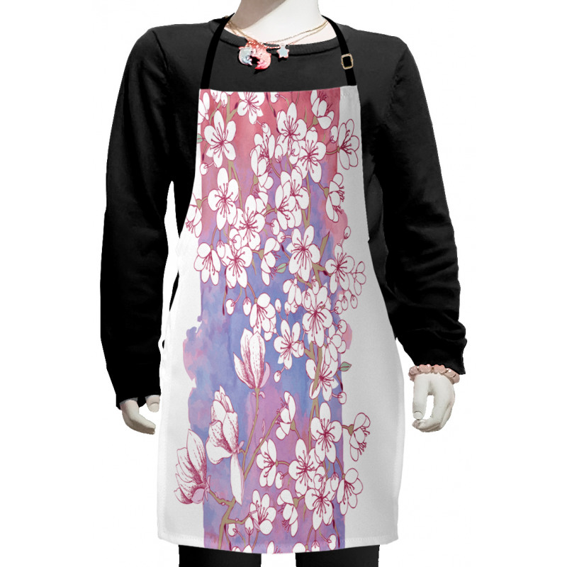 Japanese Spring Bloom Kids Apron