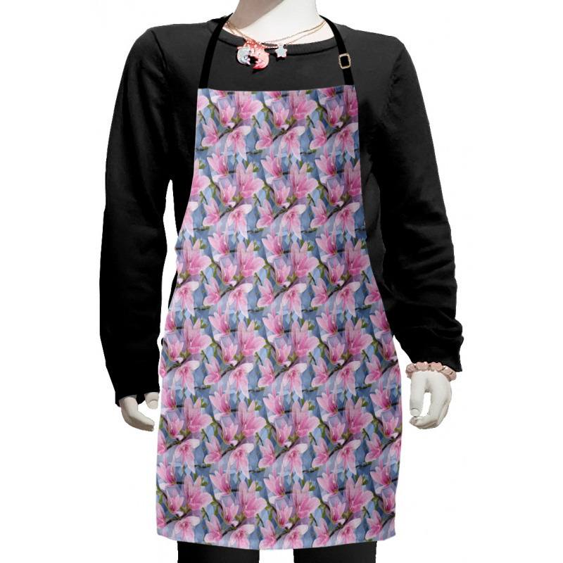 Low Poly Nature Scene Kids Apron