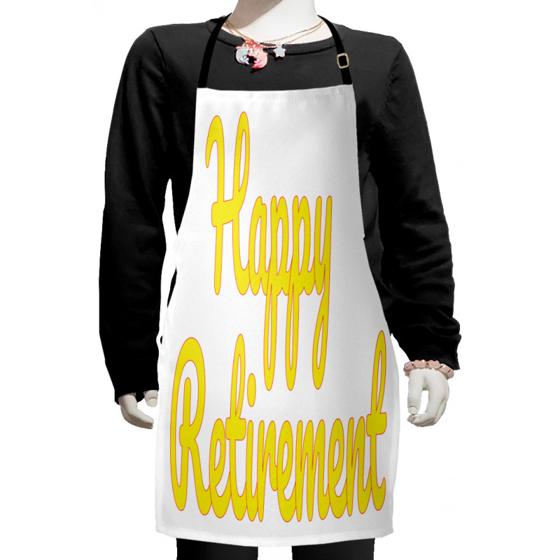 Calligraphy Phrase Kids Apron