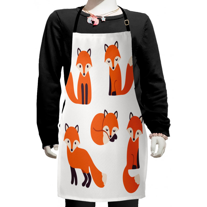 Simple Style Cartoon Animals Kids Apron