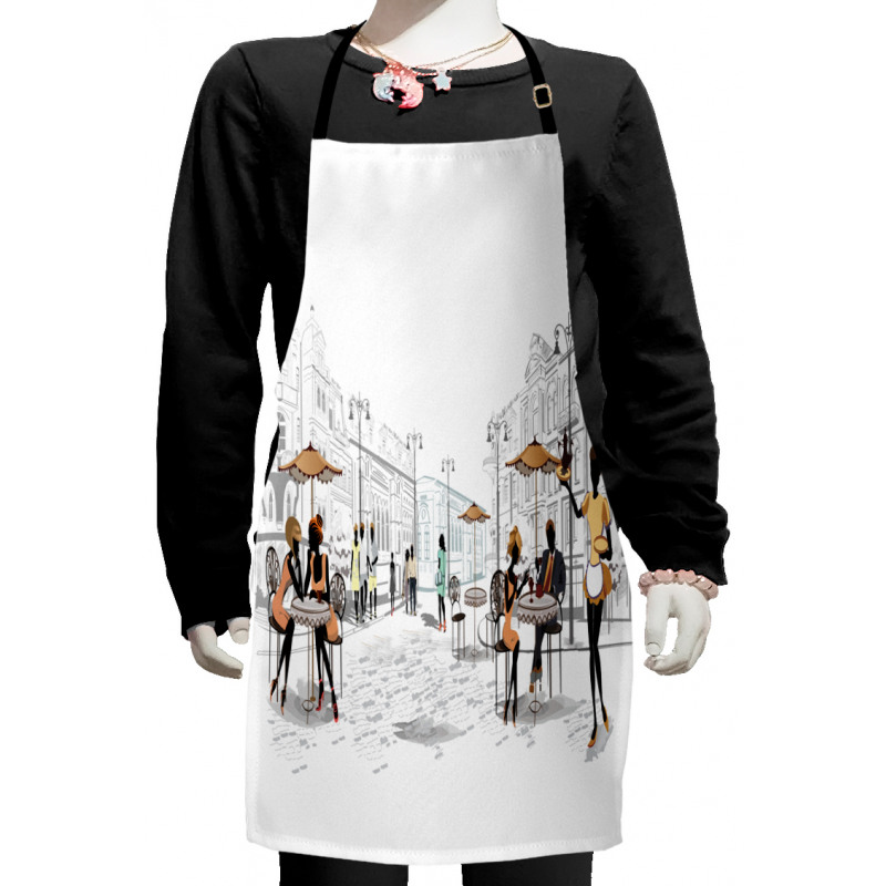 European Street Restaurant Kids Apron