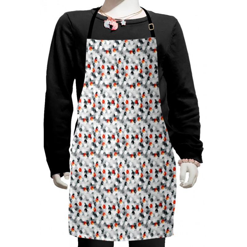 Hexagons and Cubes Kids Apron