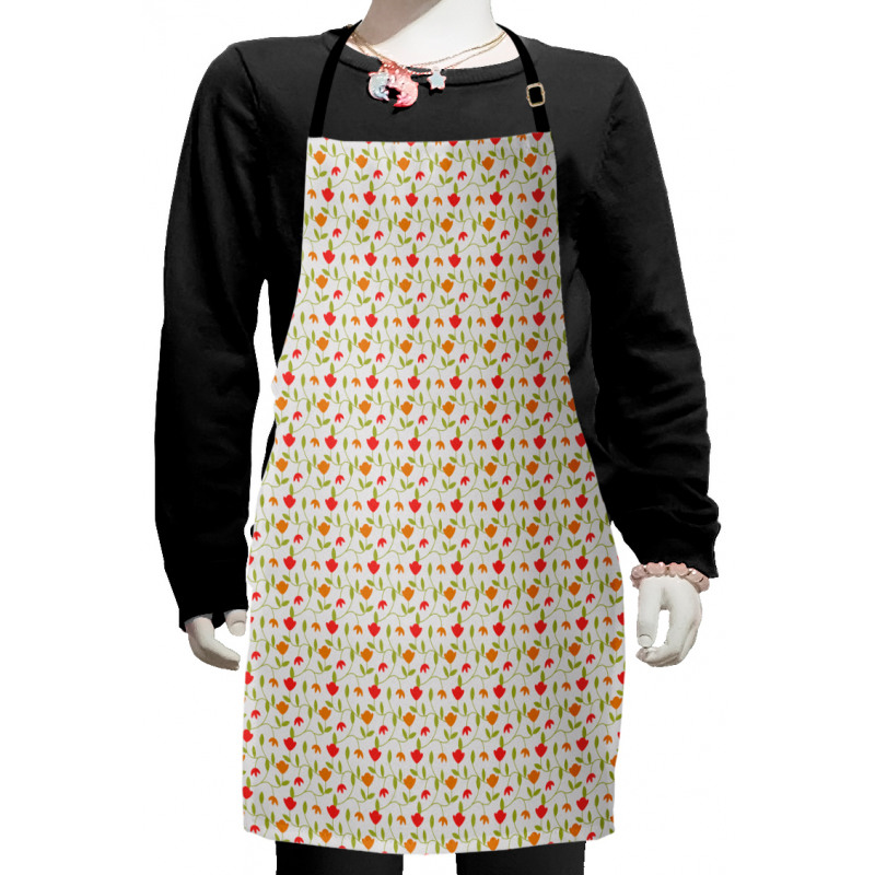 Simplistic Ivy Stems Buds Kids Apron