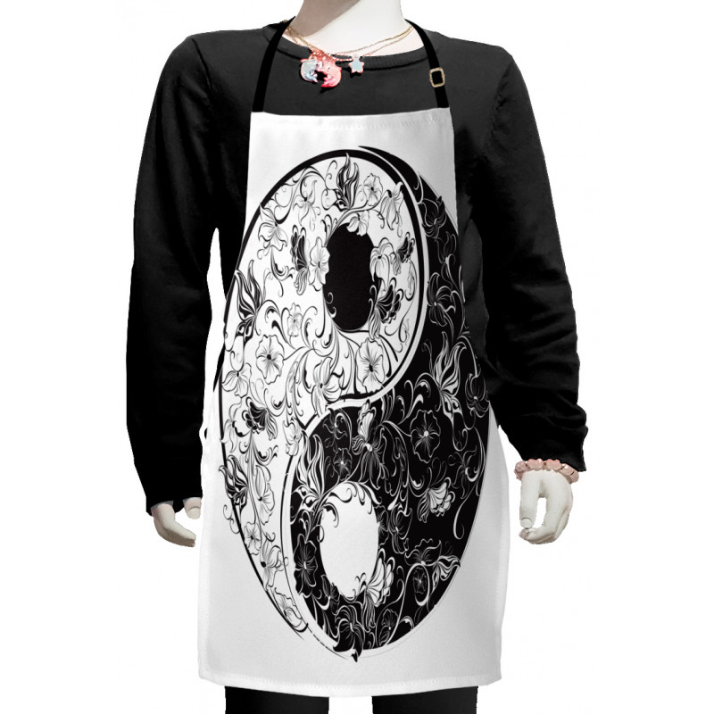 Floral Ornamentation Kids Apron