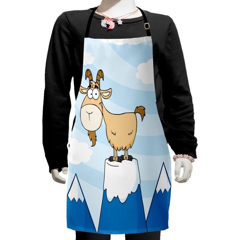 Doodle Goat Mountain Pick Kids Apron