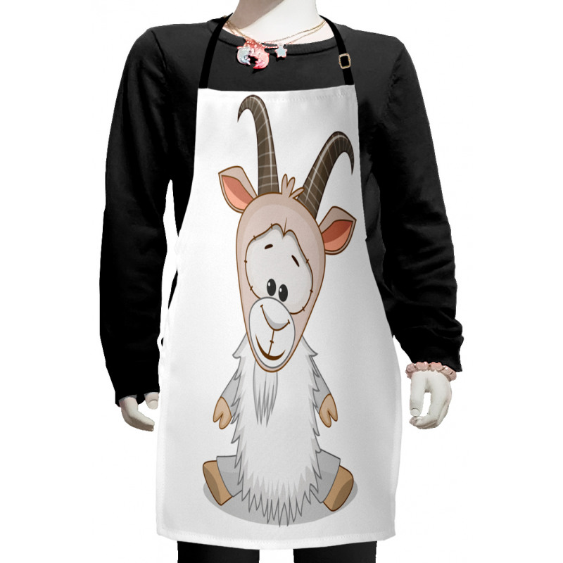 Baby Ibex Cheerful Mood Kids Apron