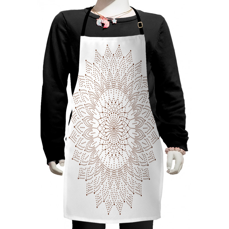 Pointillist Lace Art Kids Apron