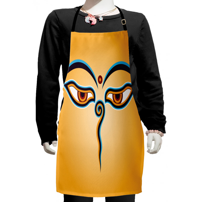 Ancient Figure with Eyes Kids Apron