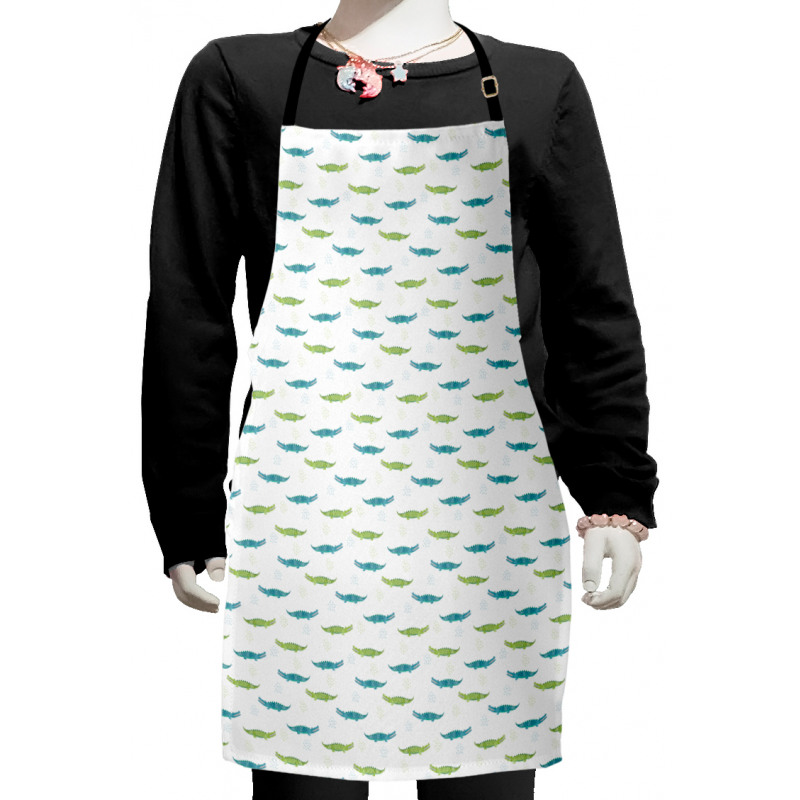 Watercolor Crocodiles Kids Apron