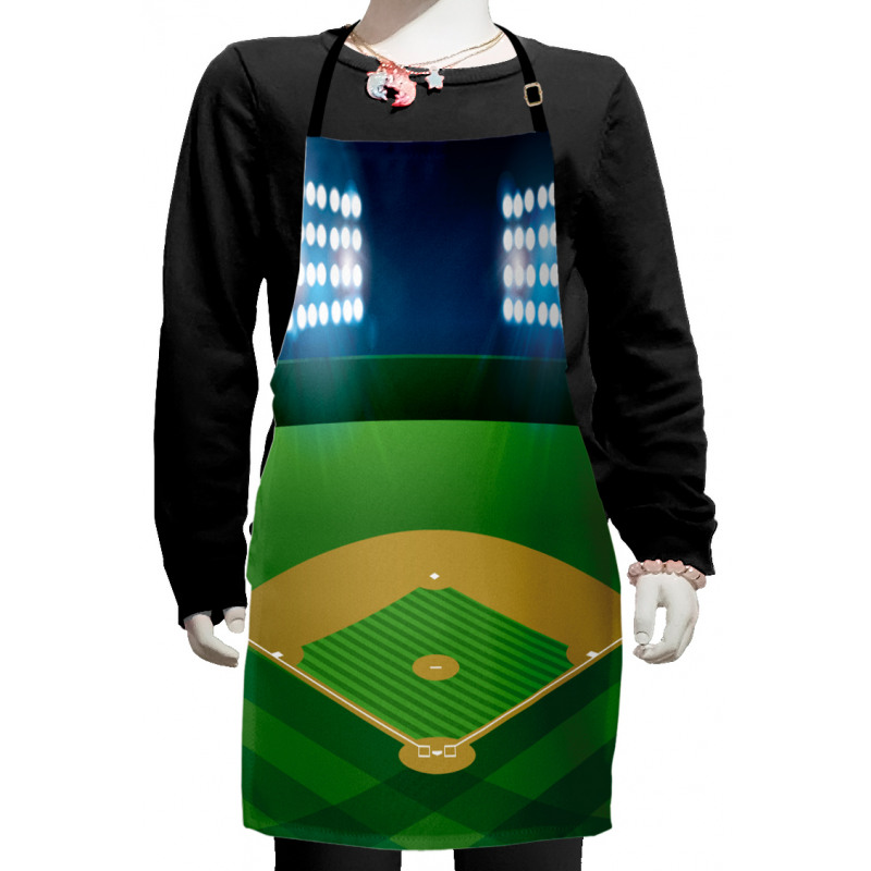 Cartoonish Field Stadium Kids Apron