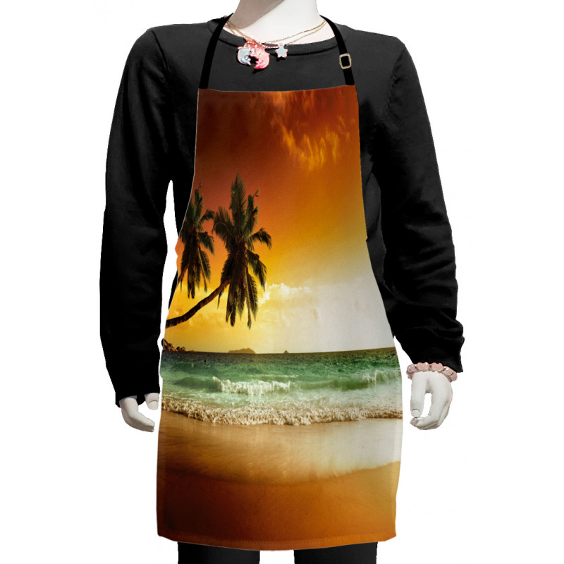 Palm Tree Exotic Beach Kids Apron