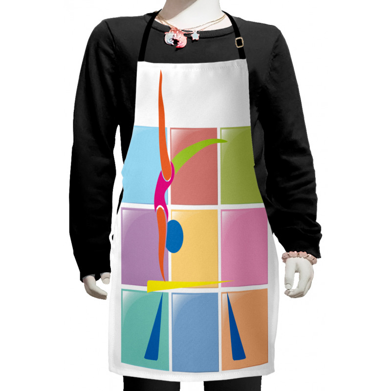 Abstract Athlete Kids Apron