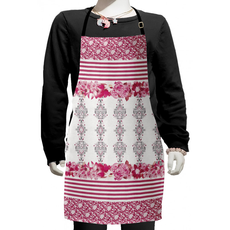 Damask and Ladybugs Kids Apron