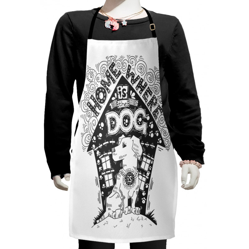 Home is Where the Dog is Kids Apron