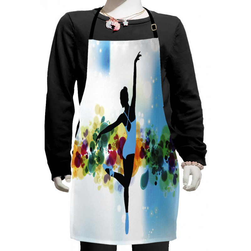 Dancer on Abstract Backdrop Kids Apron