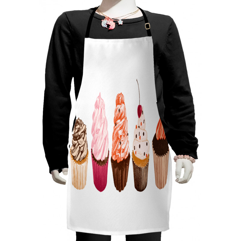 Cakes with Frosting Topping Kids Apron